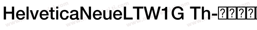 HelveticaNeueLTW1G Th字体转换